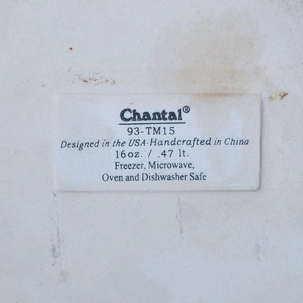 Chantal Onion Ceramic Baker Dish 16oz 93-TM15 Stoneware Oven Safe